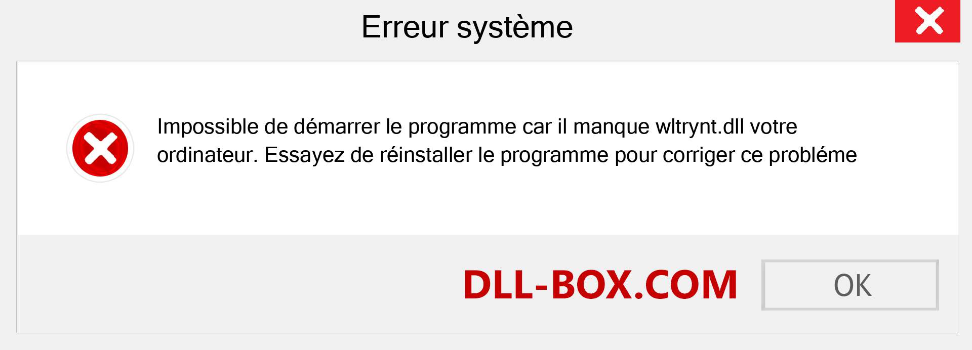 Le fichier wltrynt.dll est manquant ?. Télécharger pour Windows 7, 8, 10 - Correction de l'erreur manquante wltrynt dll sur Windows, photos, images