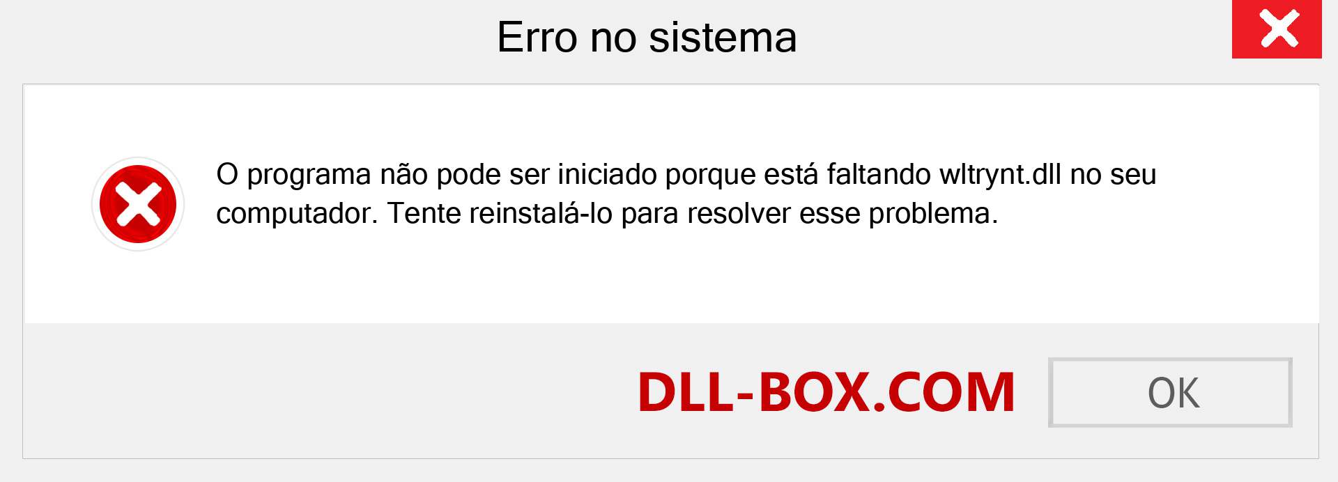 Arquivo wltrynt.dll ausente ?. Download para Windows 7, 8, 10 - Correção de erro ausente wltrynt dll no Windows, fotos, imagens